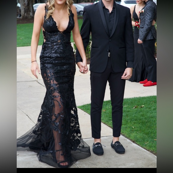 Jovani black prom dress size 00. - Picture 5 of 5